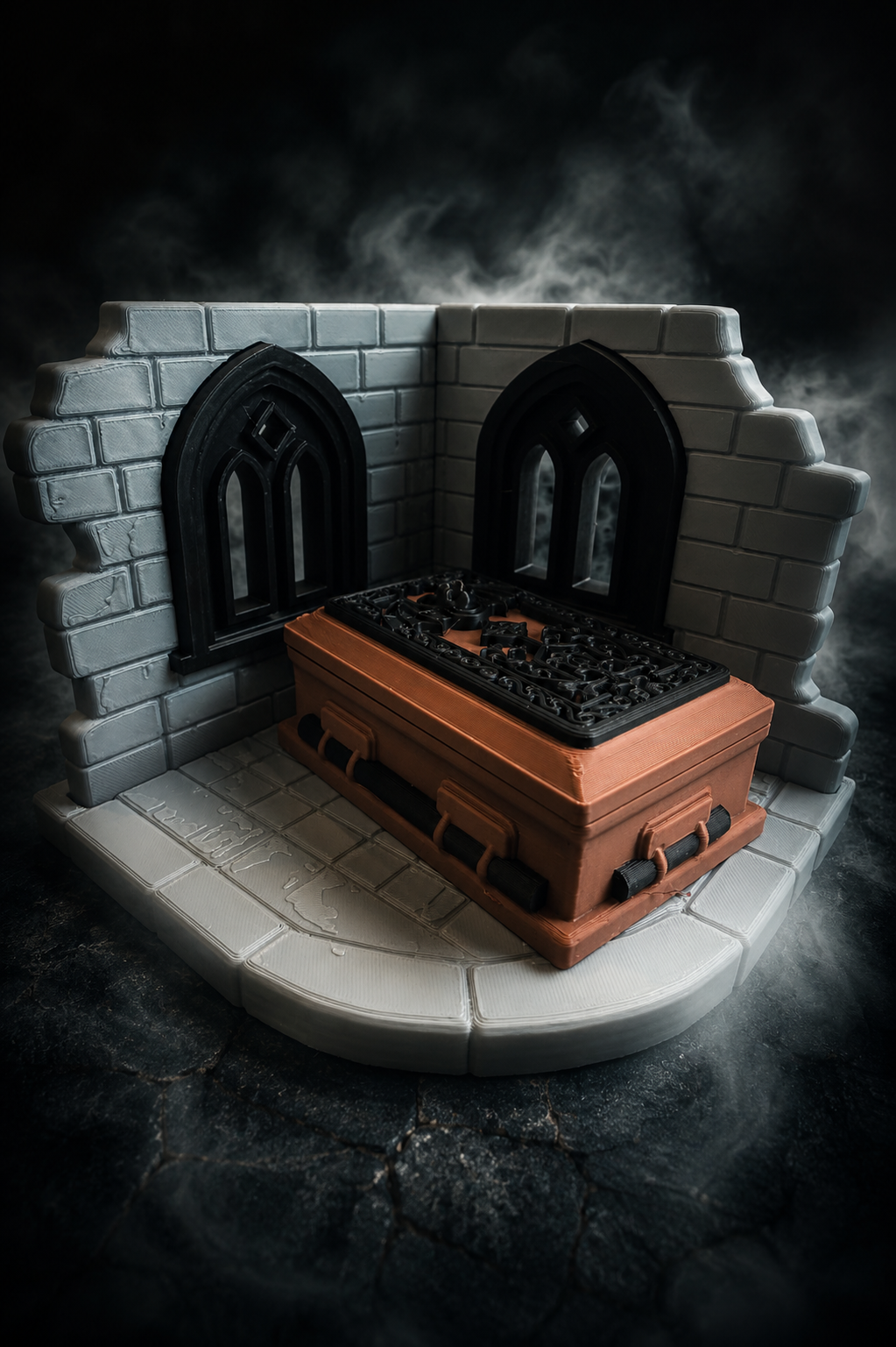 The Vampire Coffin Storybook Play Set