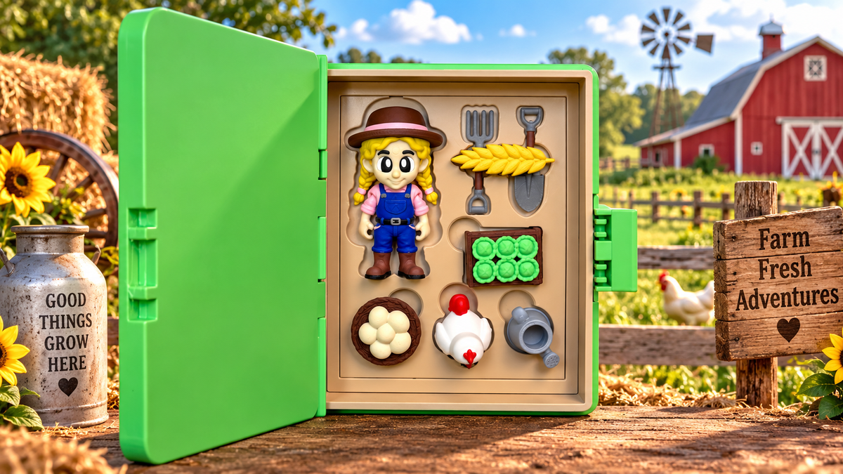 Farm Girl Storybook Play Set