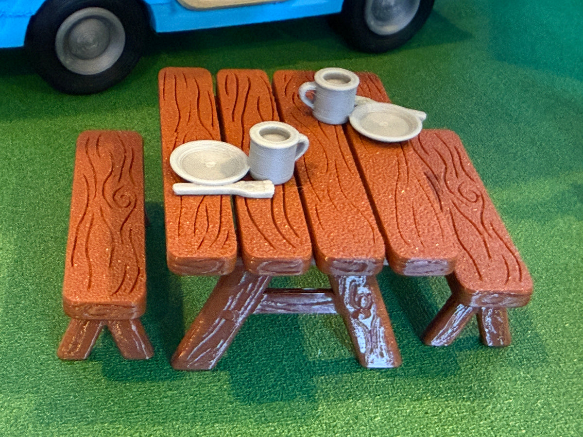 Camping Trailer Play Scene