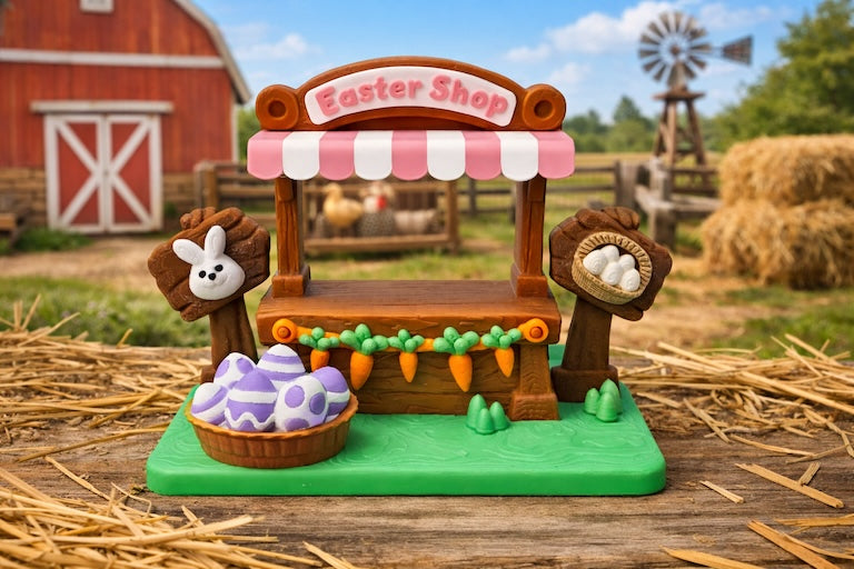 Easter Shop Play Scene