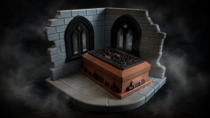 The Vampire Coffin Storybook Play Set