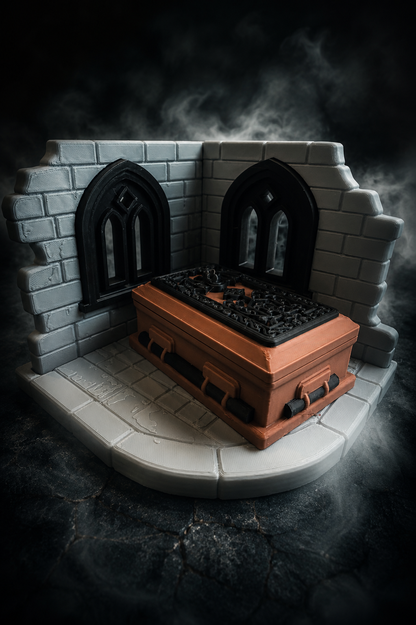 The Vampire Coffin Storybook Play Set