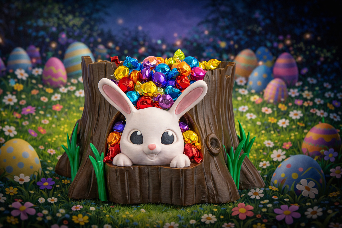 Bunny Hideout Candy Bowl