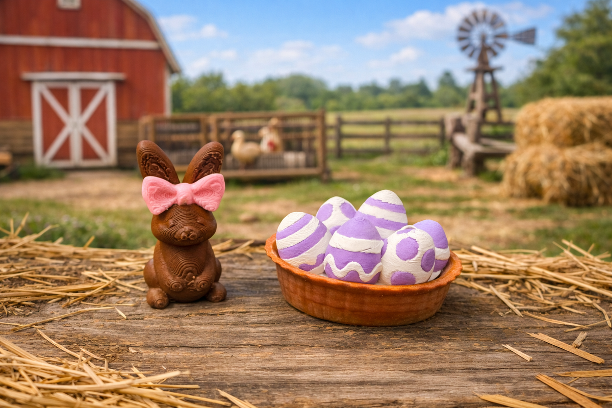 Easter Shop Play Scene