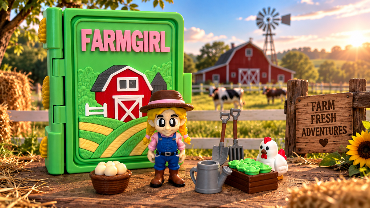 Farm Girl Storybook Play Set