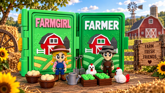 Farmer & Farmgirl Storybook Play Set  Combo