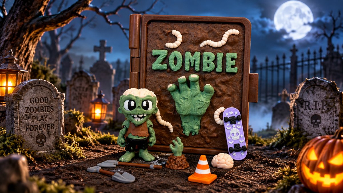 Zombie Storybook Play Set