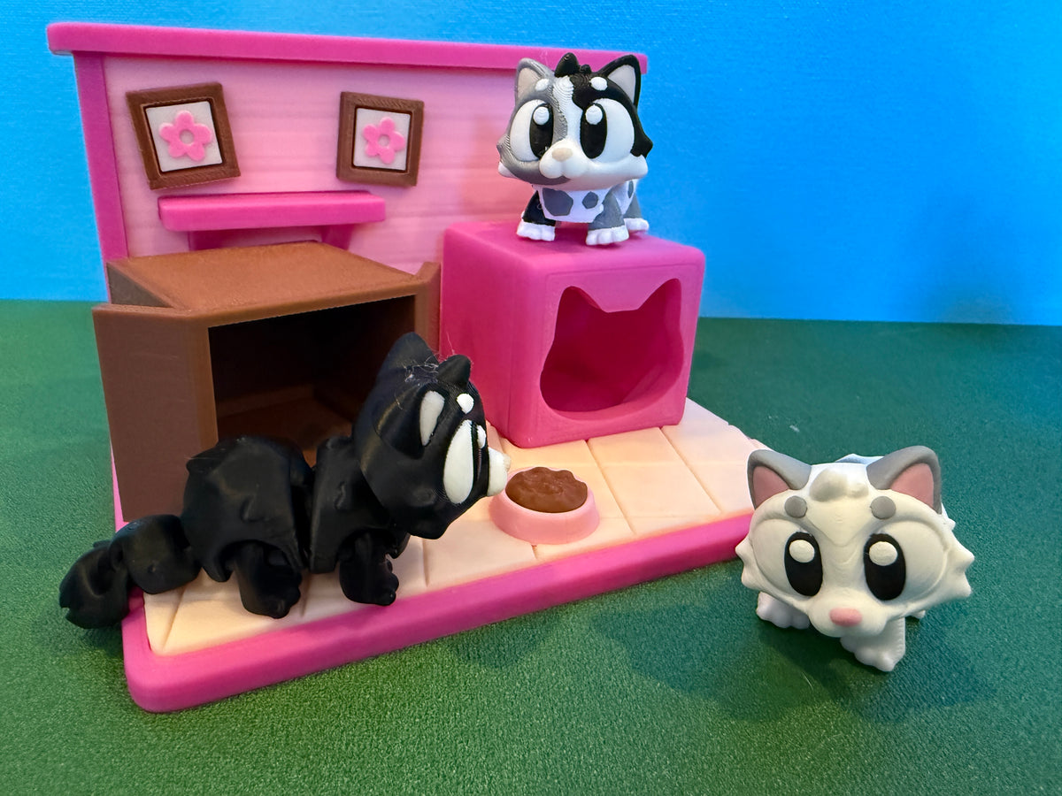 Cozy Kitten Playhouse  Scene
