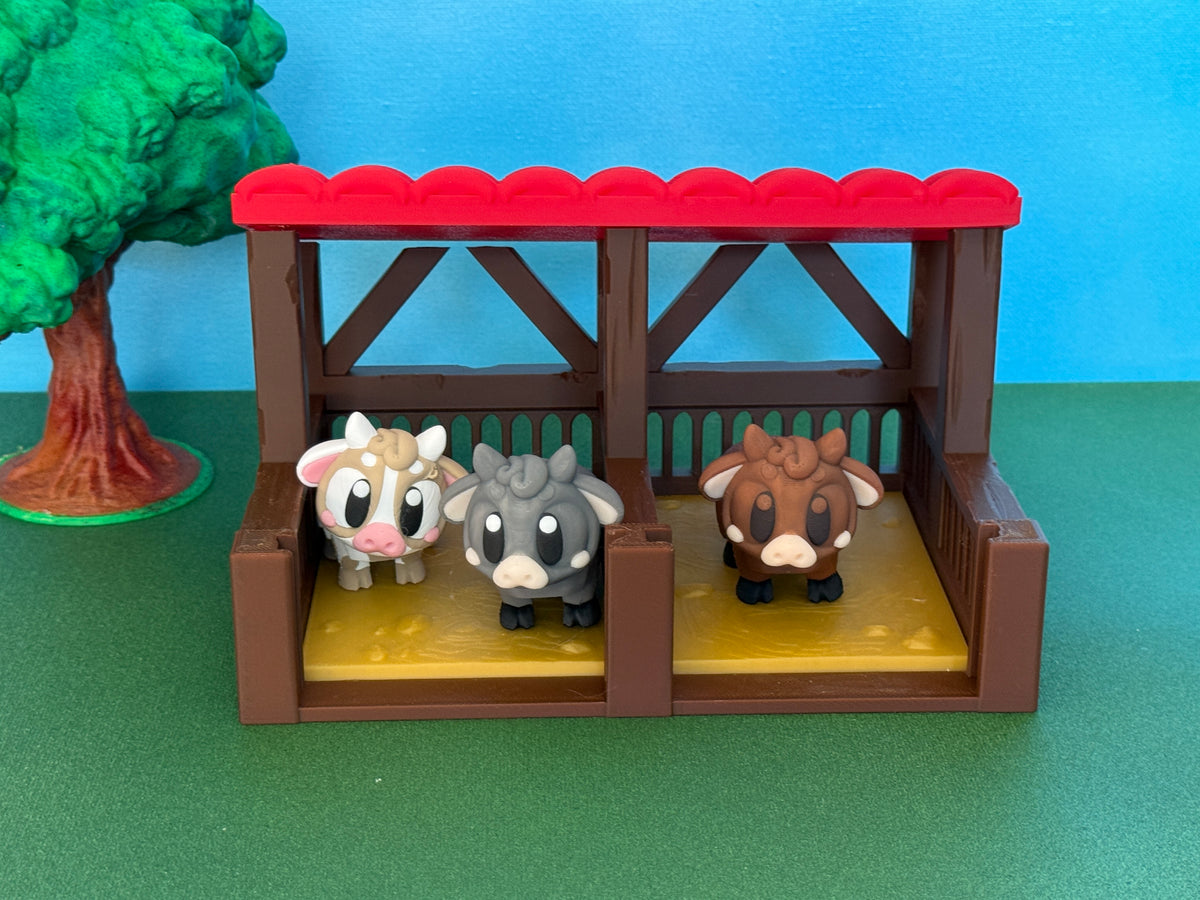 Cow Barn Play Scene