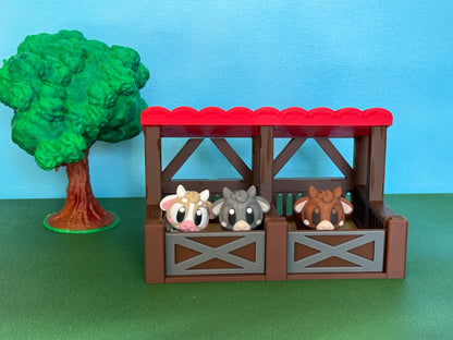 Cow Barn Play Scene